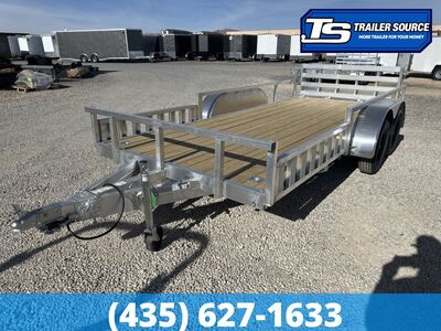 7x16 Alcom Aluminum Mission WR 2.0 Tandem Axle Trailer - Interior - 7K GVWR -