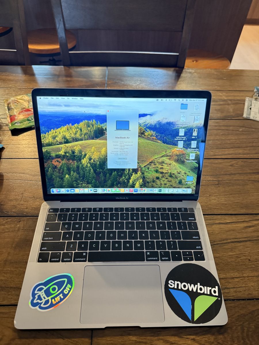2018 MacBook Air 13in 256GB of storage