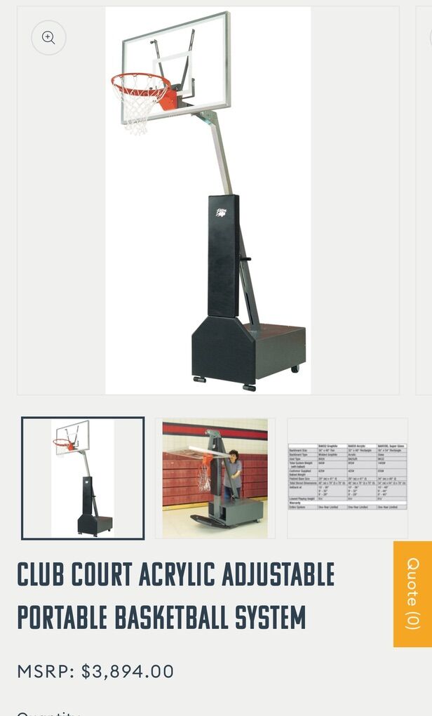 Bison Basketball System Hoop