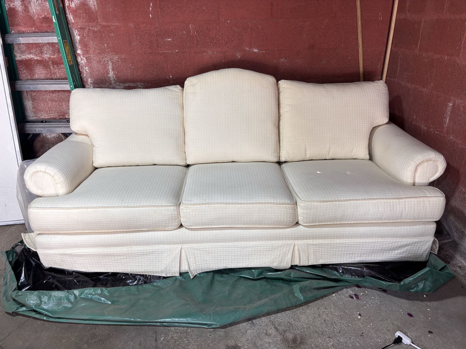 White Quality Custom Made Couch