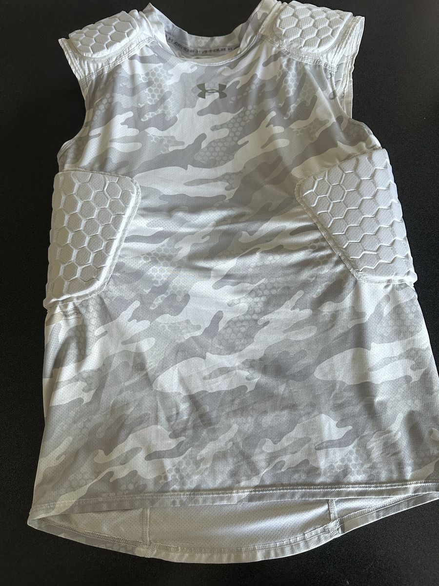 Used Under Armour Padded Camo Compression Tank Shirt Size Large