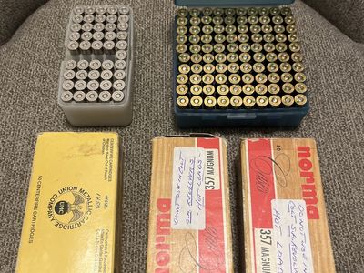 CHEAP FAST SELL Norma .357 Magnum and UMC Centerfire Cartridges - Mixed Lot of 357 Mag Ammo