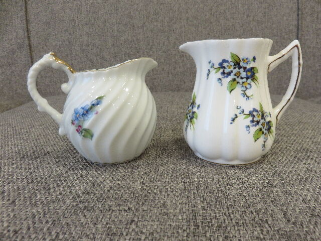 TWO SMALL VINTAGE BONE CHINA CREAMERS - BOTH FOR ONE PRICE AS A LOT