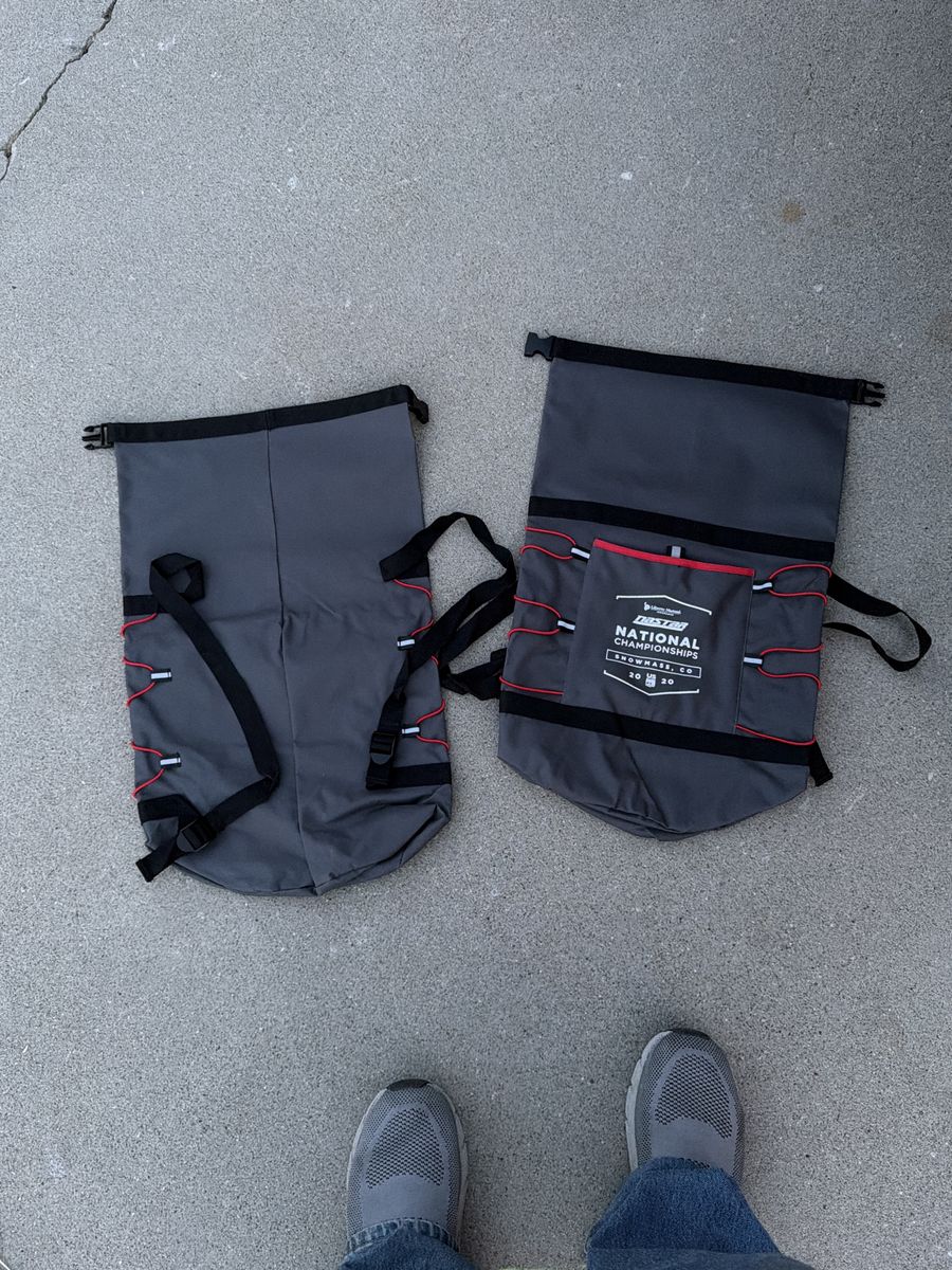16 Gray Dry Bags - National Championships 2020 Showmass, CO Water-Resistant Roll-Top Bag