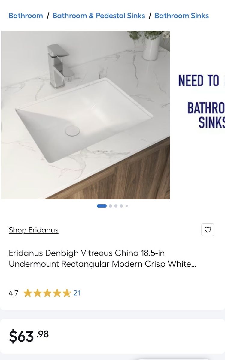 Bathroom sink
