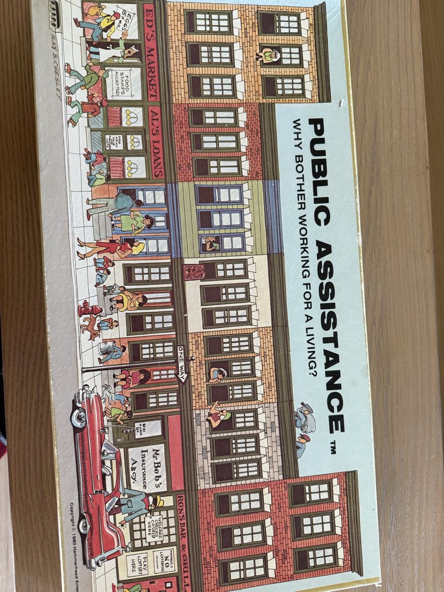 Vintage 1980 “Public Assistance” Board Game – Rare