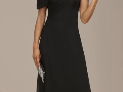 Black Off The Shoulder Long Formal Dress