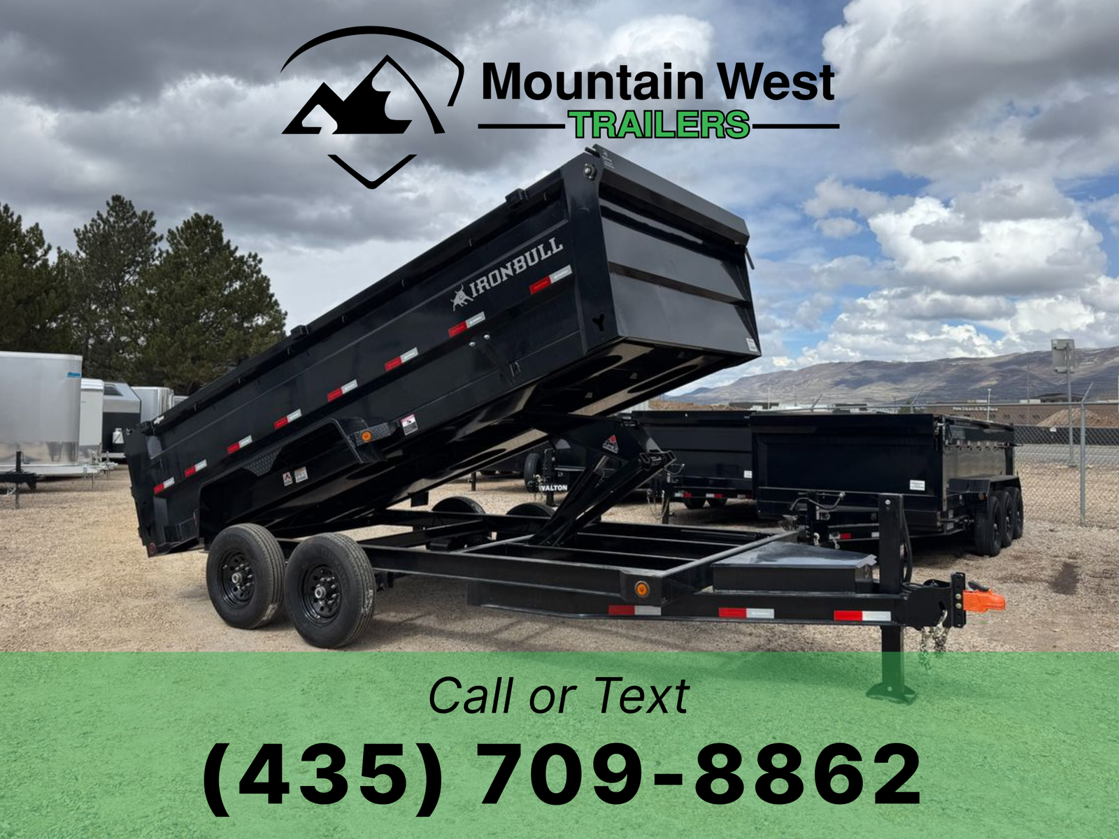 2027 Iron Bull Trailers 7X16-14.9K Dump Trailer w/ 36in Side Walls