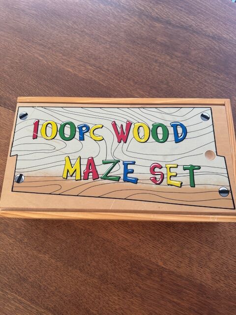 Wooden Marble Maze Building Set