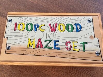 Wooden Marble Maze Building Set