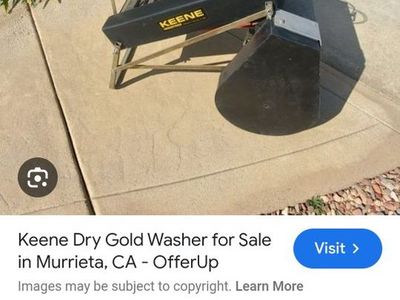 Keene Dry Gold Washer - Efficient Gold Recovery for Prospecting