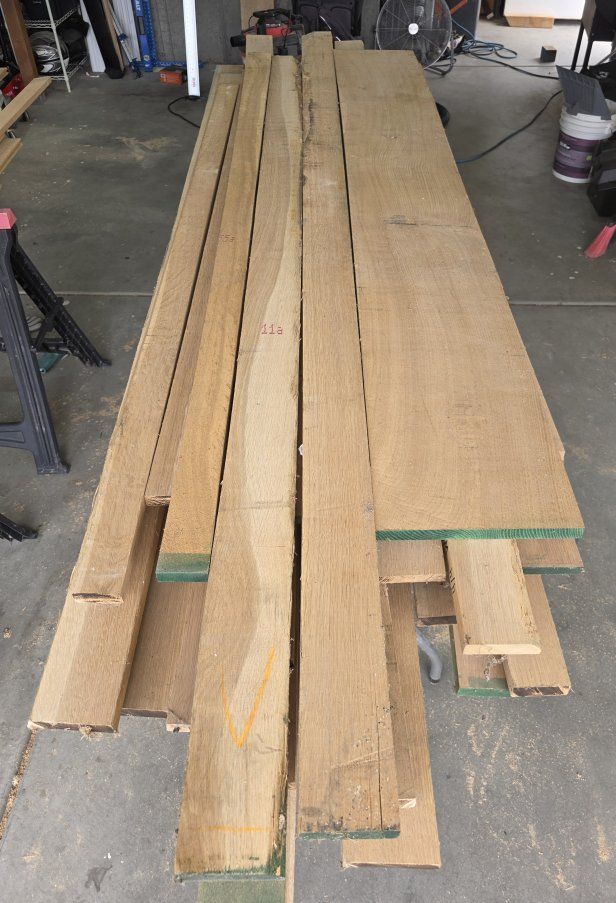Rough Sawn Oak Lumber - Various Lengths & Widths, Untreated Wood for DIY Projects
