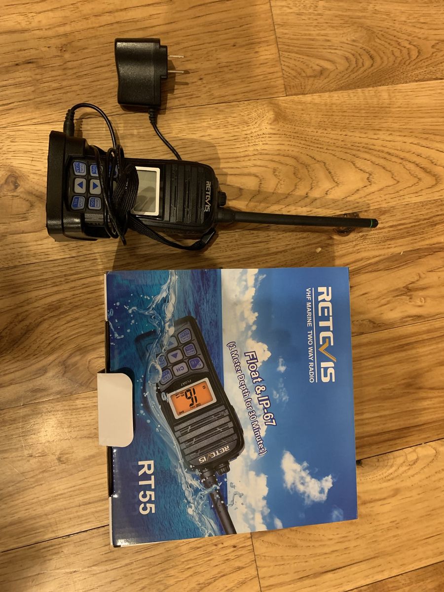 Retevis RT55 VHF Marine Two-Way Radio - Floatable & IP-67 Waterproof
