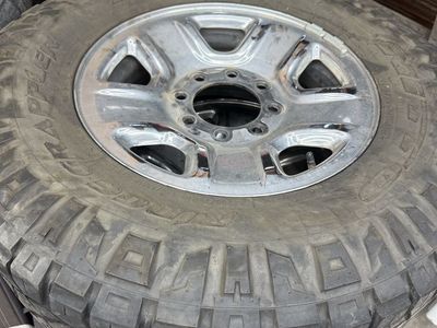 Nitto Ridge Grappler All-Terrain Tires & Chrome Wheels, Set of 4, Used
