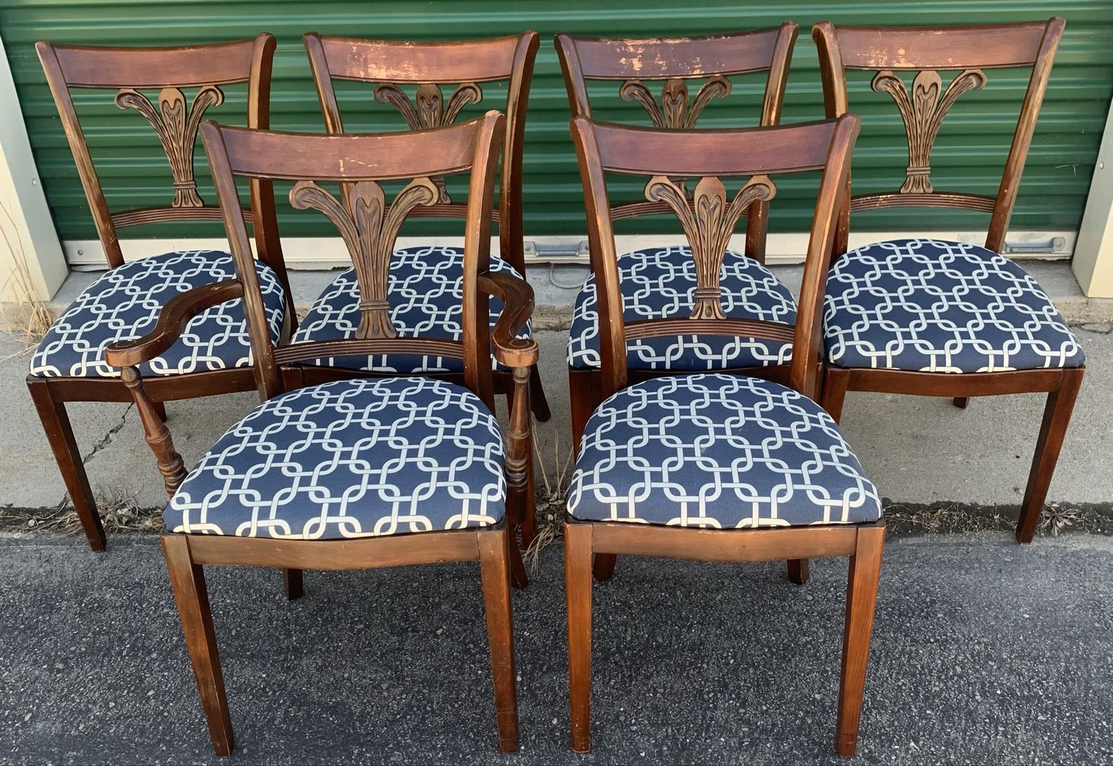 Rare 6 Tell City Dining Chairs