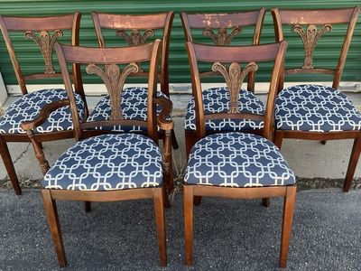 Rare 6 Tell City Dining Chairs