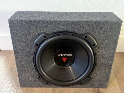 12” Kenwood subwoofer with 5”X7.75”X15” box.