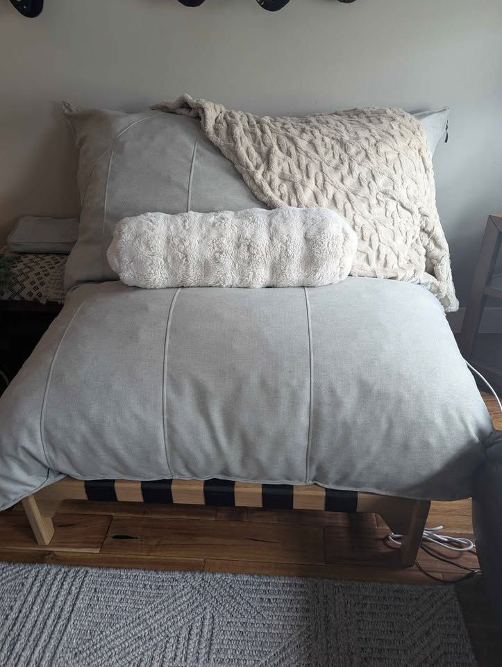 LoveSac Accent Chair with Custom Linen Cover