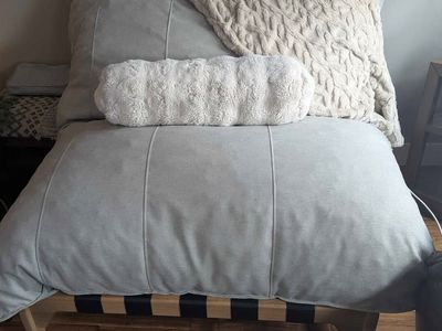 LoveSac Accent Chair with Custom Linen Cover