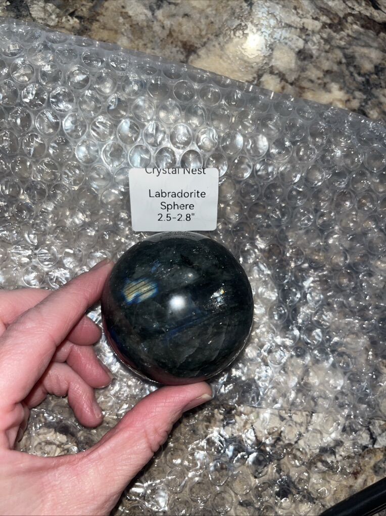 Labradorite Crystal Sphere 2-3/8” 60mm