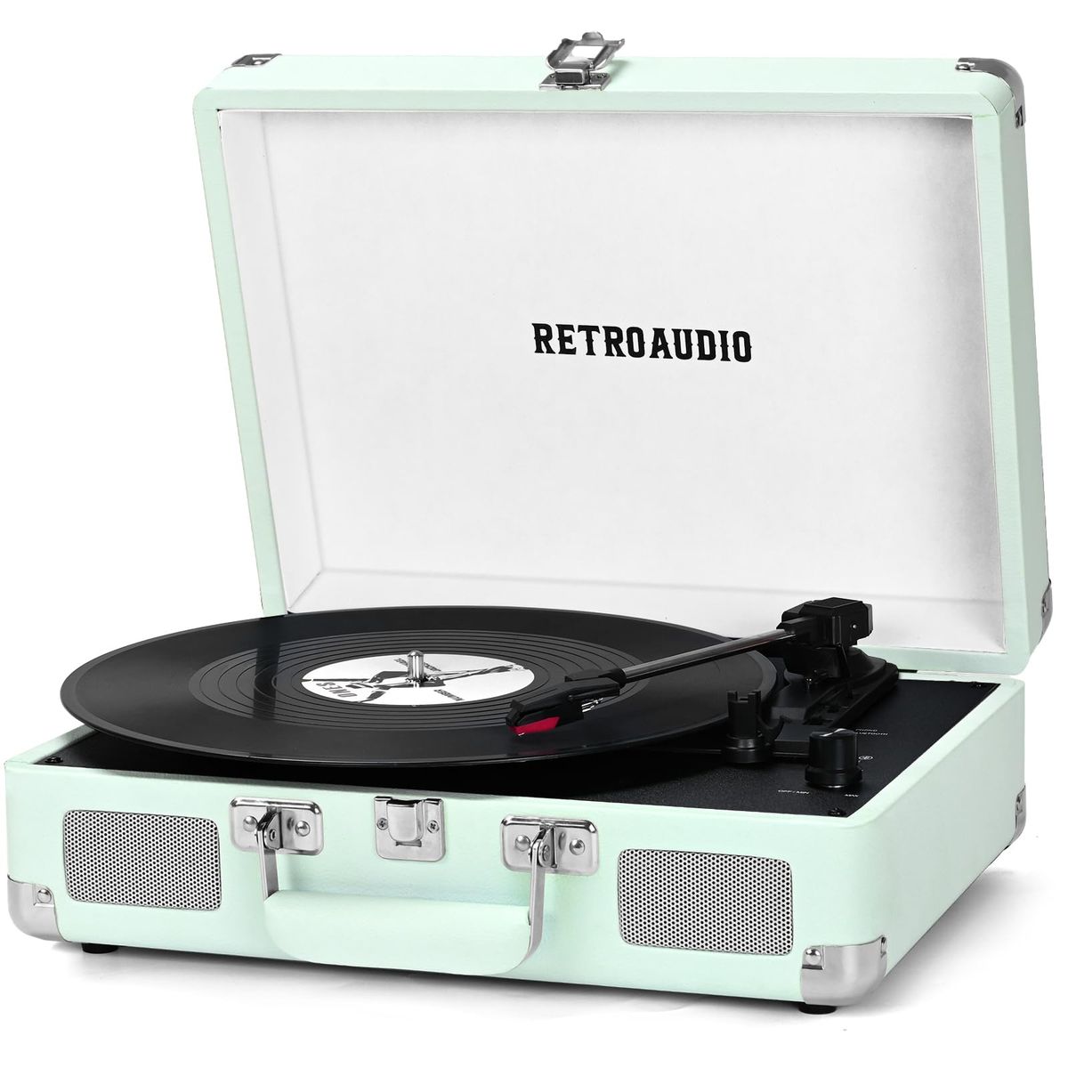 NEW RetroAudio Portable Suitcase Record Player
