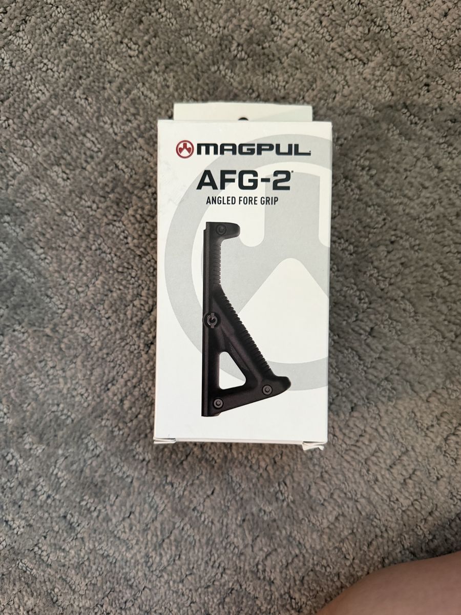 Magpul AFG-2 Angled Fore Grip - Black, Ergonomic Weapon Accessory