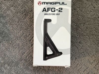 Magpul AFG-2 Angled Fore Grip - Black, Ergonomic Weapon Accessory