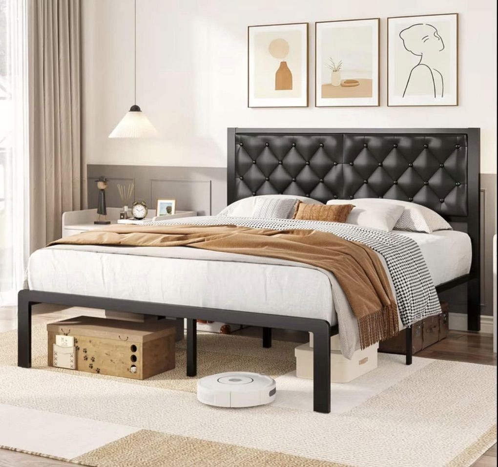 Brand New Queen Bed Frame - Leather