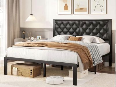 Brand New Queen Bed Frame - Leather