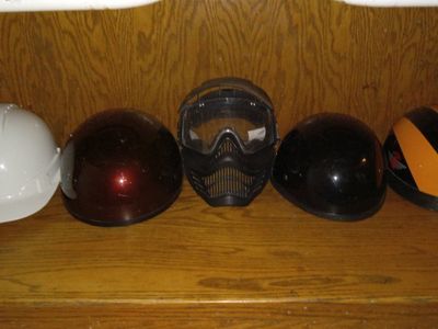 4 Heavy Duty Helmets Dirt Bike/Motorcycle Gear and a Mask