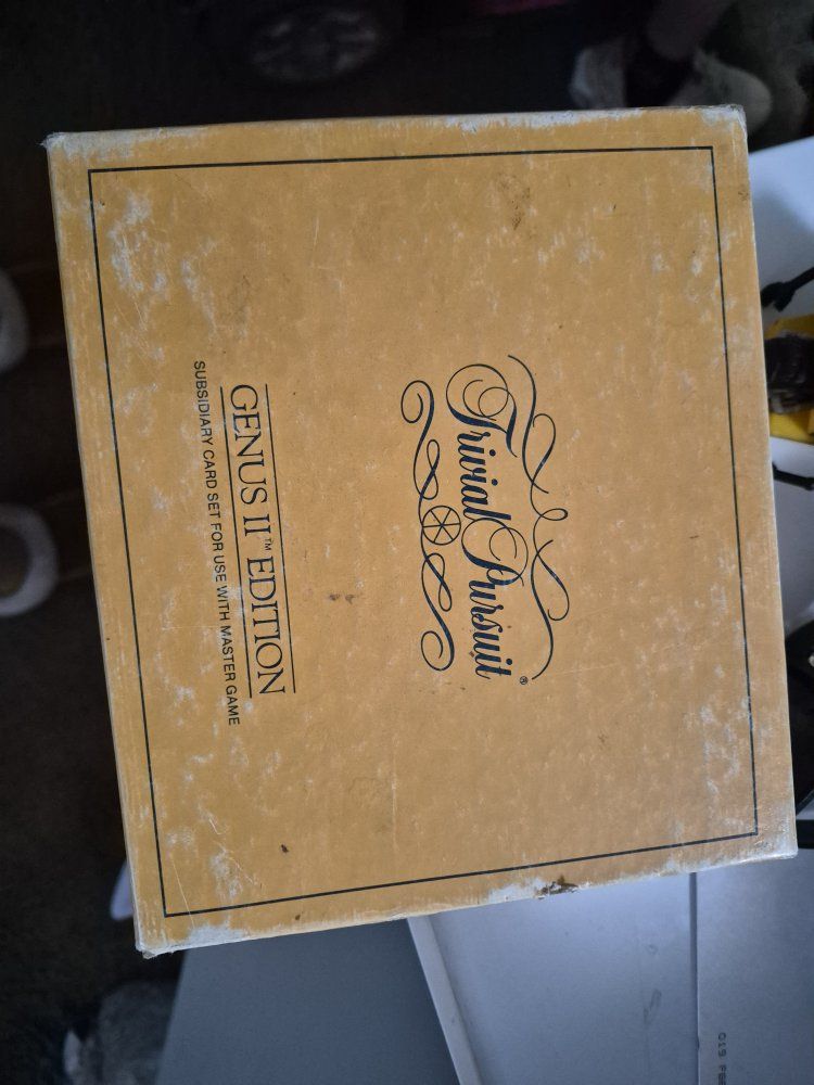 Trivial Pursuit Genus II Edition & Charade Game Vintage Board Game Set