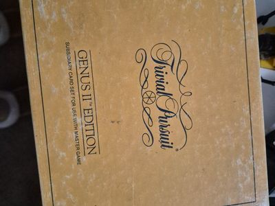 Trivial Pursuit Genus II Edition & Charade Game Vintage Board Game Set