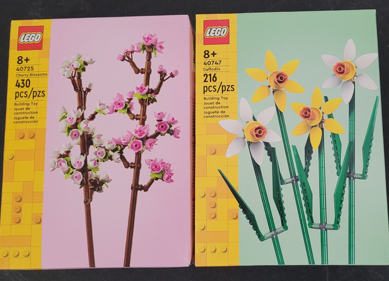 Two new sealed lego flower sets both for $25
