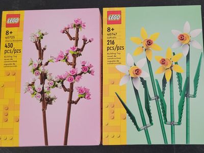 Two new sealed lego flower sets both for $25