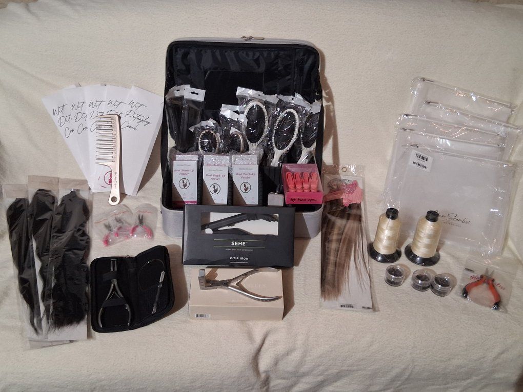 Complete Hair Extension Tool/Product Lot.