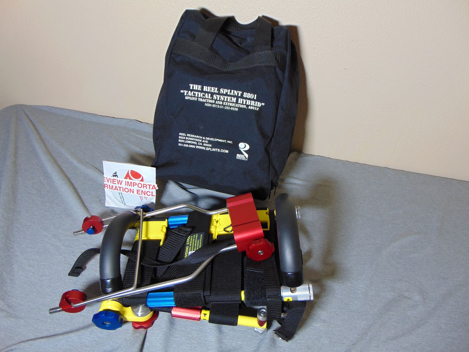 The Reel Splint 8801 Leg Traction Immobilization Rescue Device