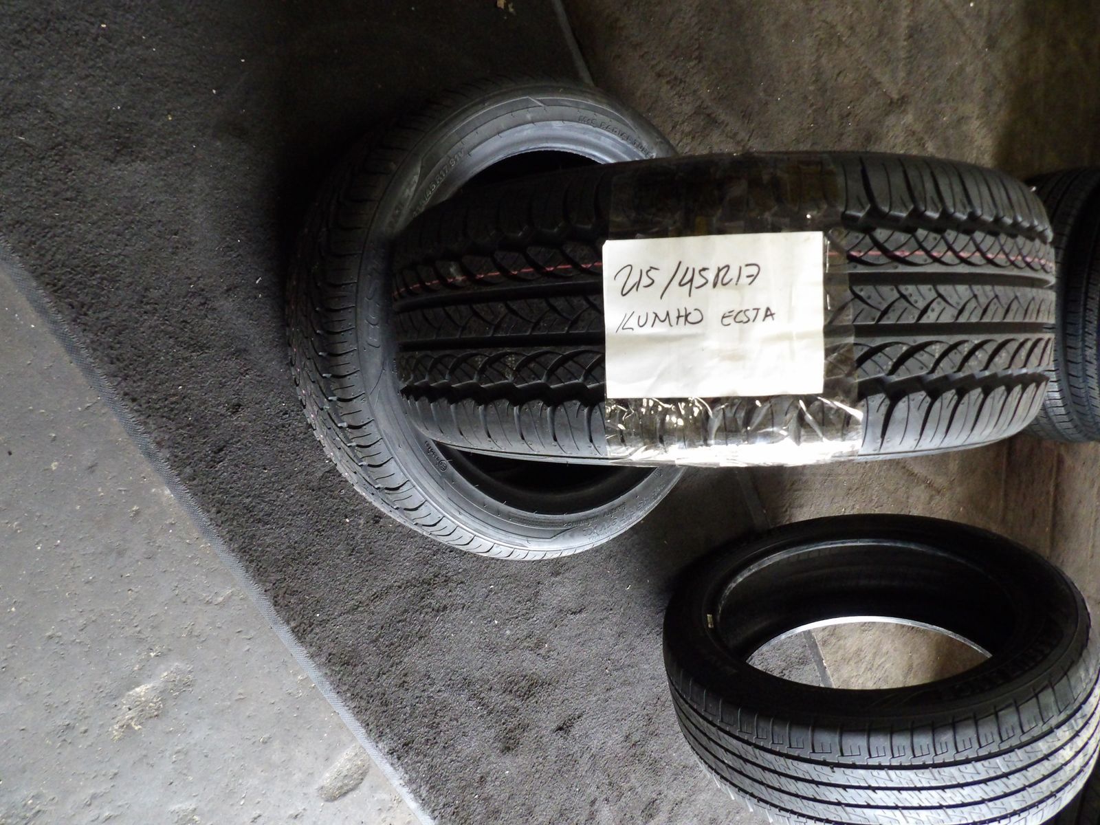 215/45R17 KUMHO ECSTA PAIR OF TWO BRAND NEW TIRES