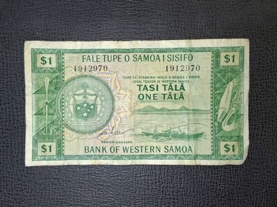 For Trade One Tala Bank of Western Samoa