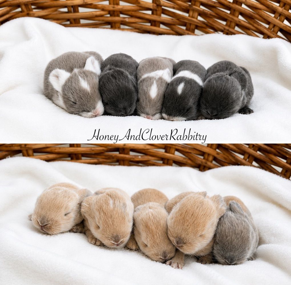 Purebred Holland Lop Baby Bunny Rabbits