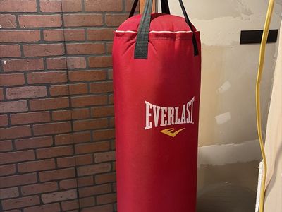 Everlast Red Punching Bag