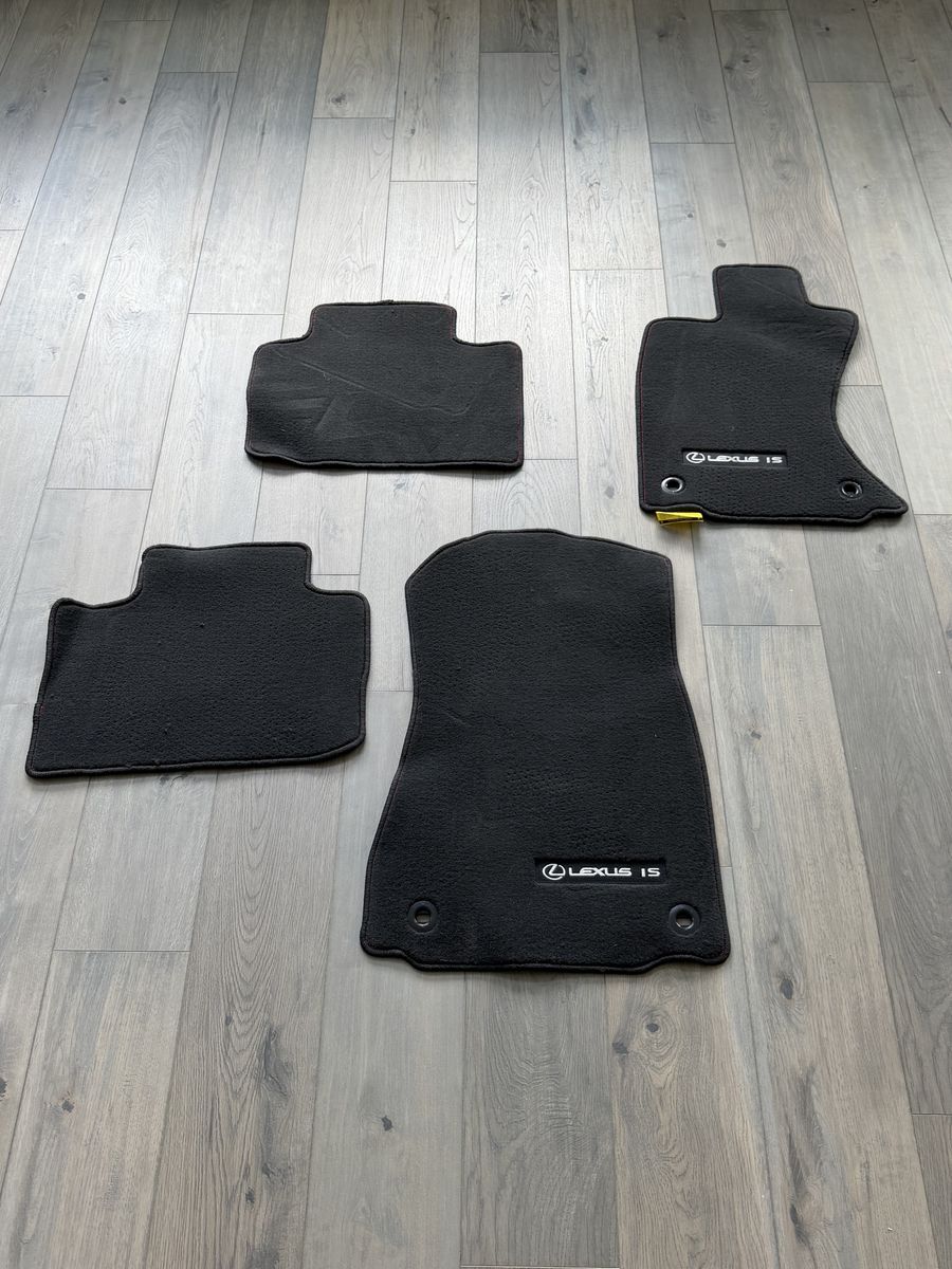 OEM Lexus IS Black Carpet Floor Mats Set of 4