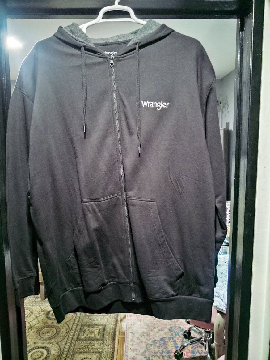 Wrangler Full-Zip Hooded Sweatshirt Black 3XL