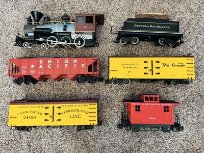 Upgraded Bachmann Big Haulers G Scale 6-Piece Train Lot (D&RGW & Union Pacific) AS-IS