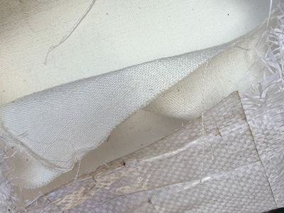 New. Beautiful Ivory Fabric With Sheen. 25 Yards