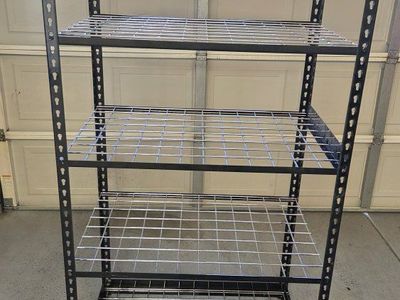 Black Metal Wire garage Storage Shelving Unit