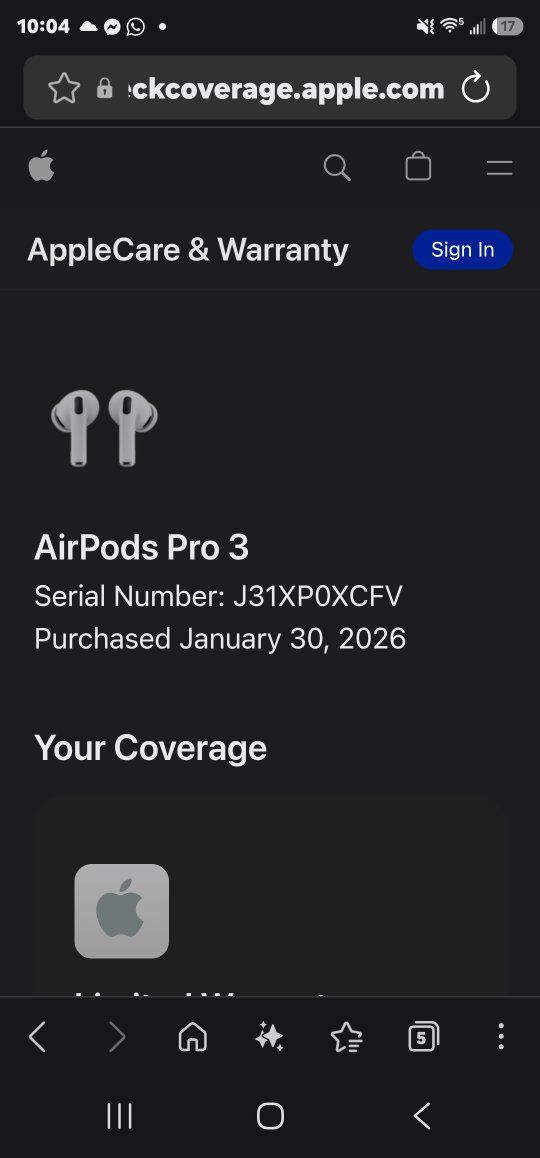 Apple AirPods Pro 3 Authentic