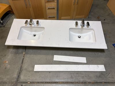 '67 Double Bathroom Cabinet and Countertop