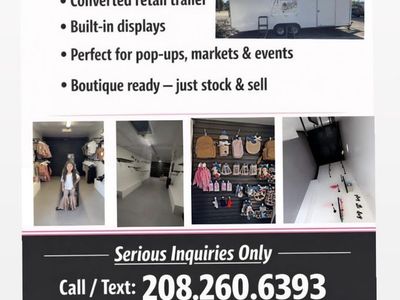 Mobile boutique trailer