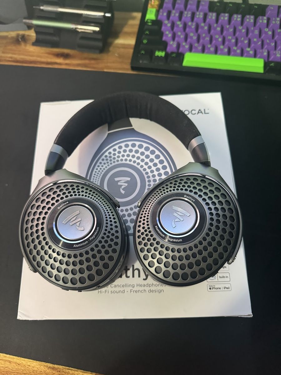 Focal BATHYS Wireless Bluetooth Over Ear Noise Cancelling Headphones Black/Gray