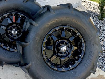 Sand Wedge Paddle Tires 30x14-14 - Mounted Pair